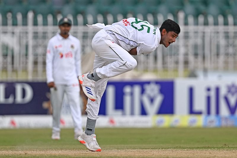 রাওয়ালপিন্ডি টেস্টে গতিতে উইকেট তুলে নিয়েছেন নাহিদ